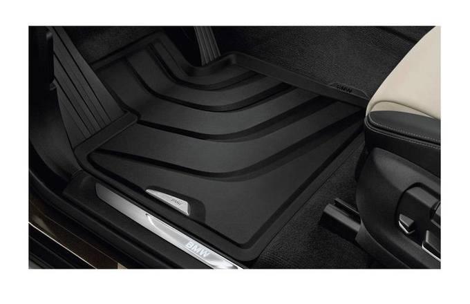 BMW Floor Mat Set - Front (Black - Rubber) 51472286001